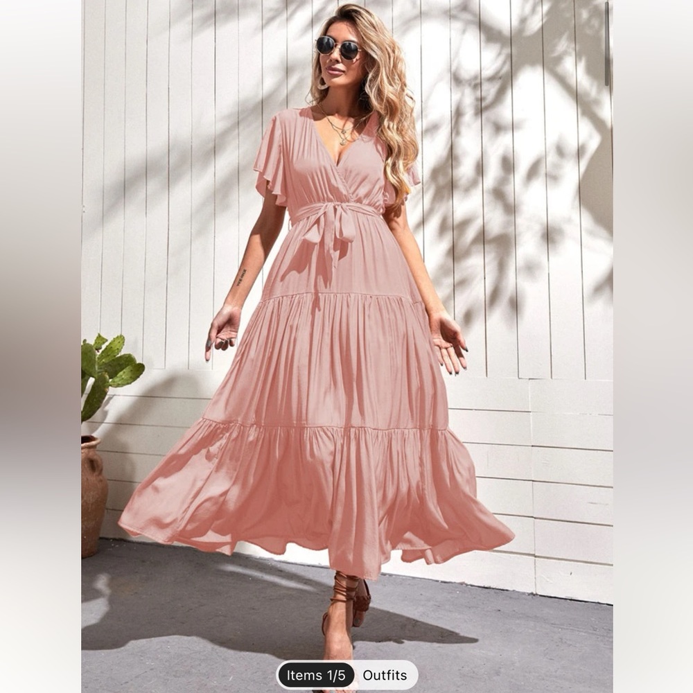 Shein Butterfly sleeve dress